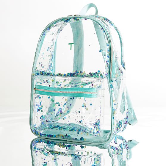 pottery barn clear backpack