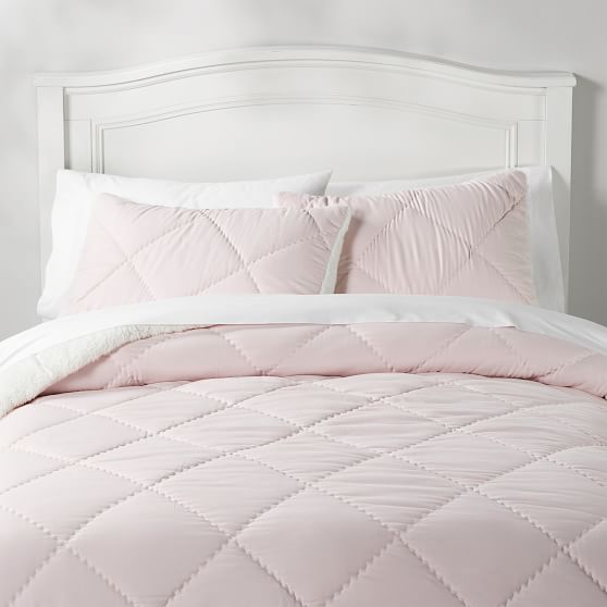 pottery barn pink bedding