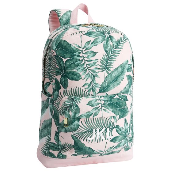 pink and green backpack