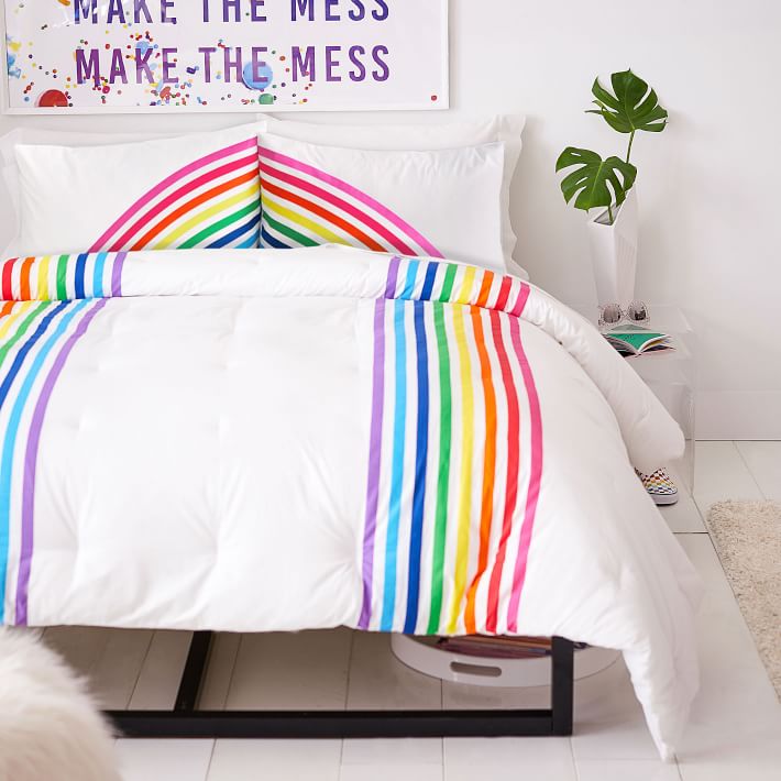 rainbow comforter twin