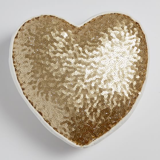 gold sequin pillows