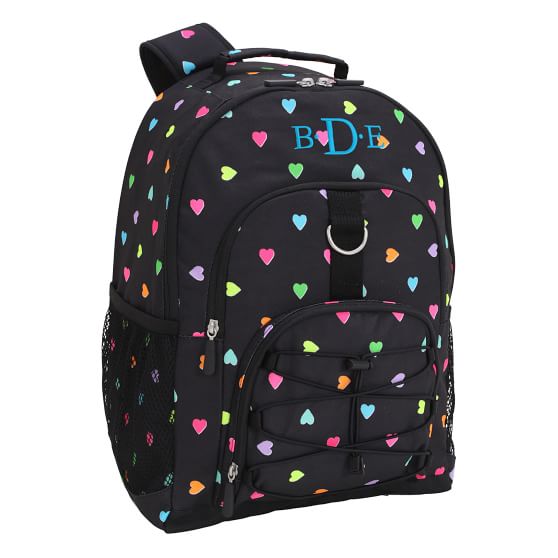 pottery barn heart backpack