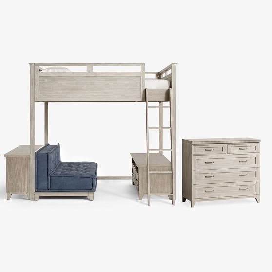 hampton loft set with cushy loveseat