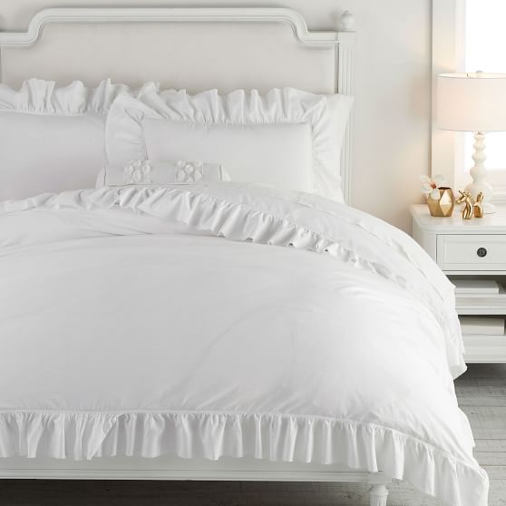 girls ruffle bedding