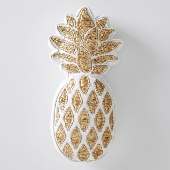 pineapple pillow pottery barn