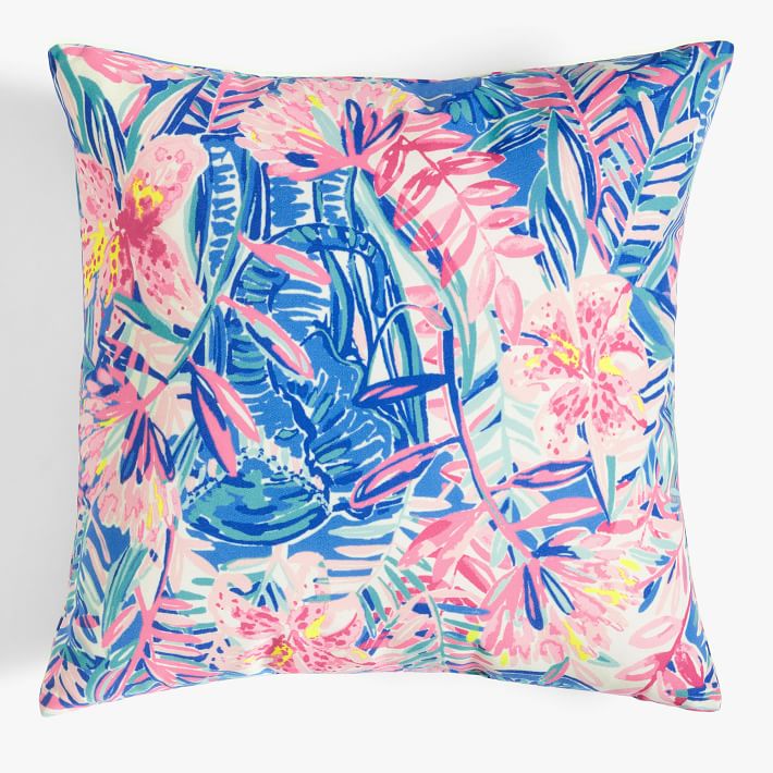 Sky Blue Heaven Lilly Pulitzer Pattern Pillow Cover Cushion Sofa Case Home Decor 