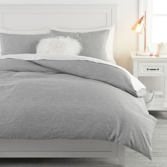 Light Grey Duvet Cover Pottery Barn Teen