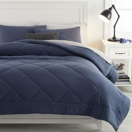 Navy Pattern Bedding Pottery Barn Teen