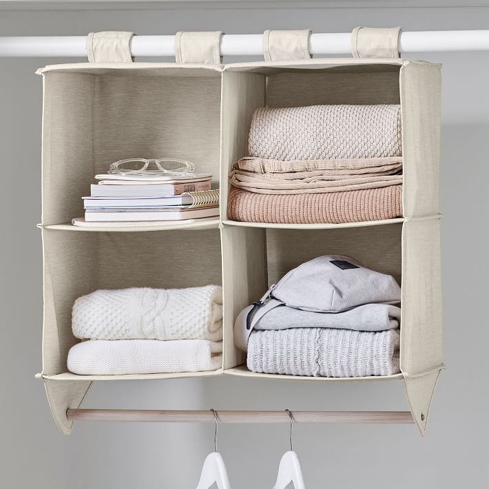 Pbteen Recycled Double Bar Hanging Closet Organizer