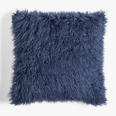 Faux Mongolian Fur Euro Pillow Cover, 26x26