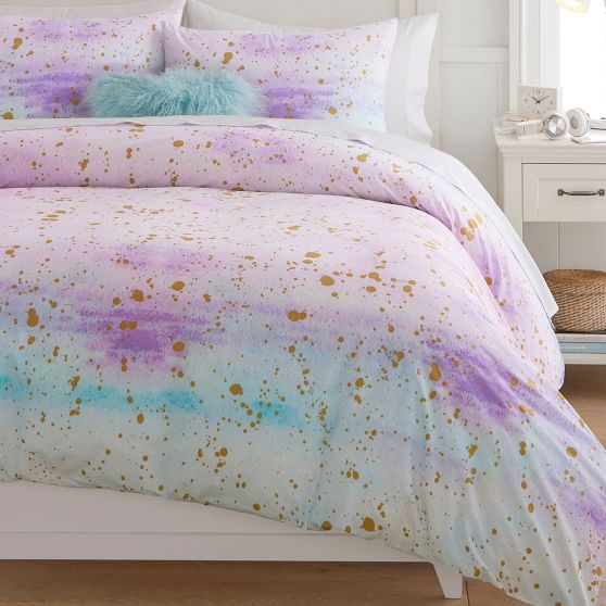 skylar metallic printed duvet cover