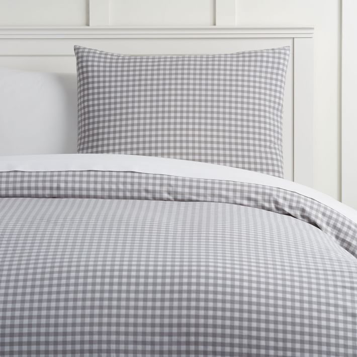 pottery barn gingham duvet