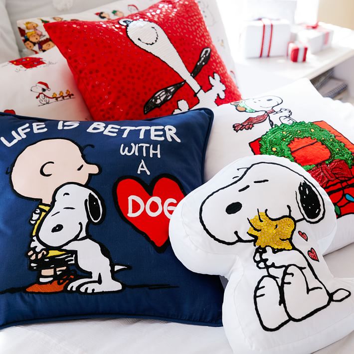 Snoopy The Red Baron Cotton Fabric a standard handcrafted pillowcase 