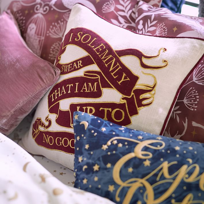 Harry Potter Cushion Throw Pillow Case Marauders Map Home Decor 38 
