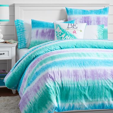 tie dye bedding pottery barn