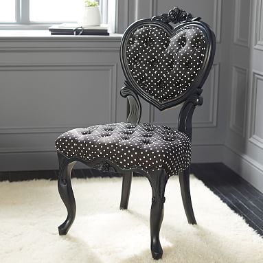 black heart chair