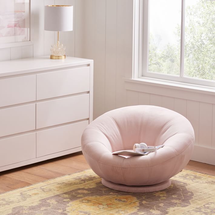 performance everyday velvet rose groovy swivel chair