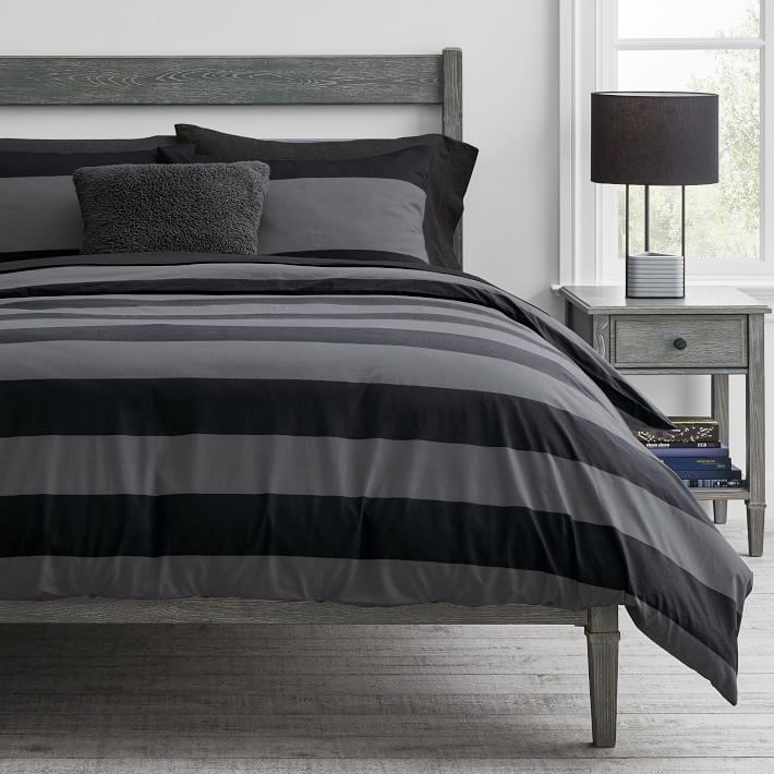 bold stripe duvet cover