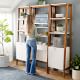 West Elm X Pbt Modern Standing Wall Desk Narrow Bookshelf Set