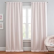 PB Teen Twisted Sheer Panel Curtain in 'Pool' color 84" length 