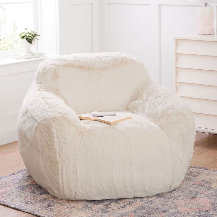 Big Bear Cream Snug Chair | Pottery Barn Teen