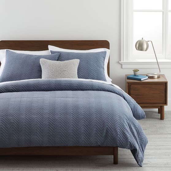 pottery barn zig zag duvet