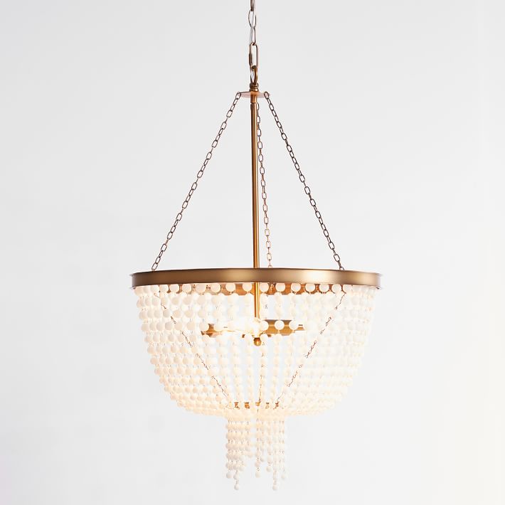 clear bead chandelier