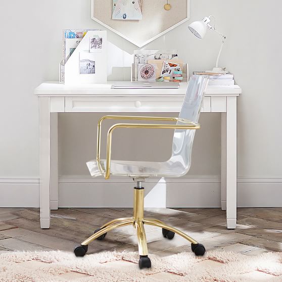 small gold desk