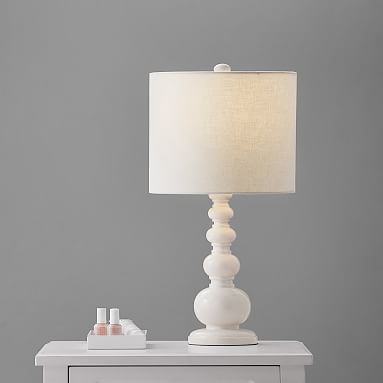 white bubble table lamp