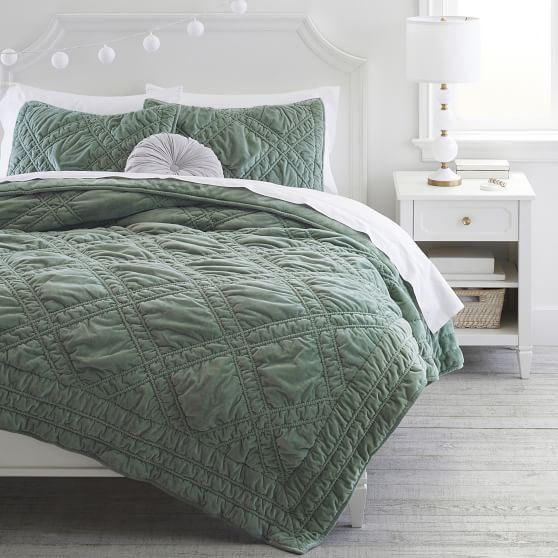 Green Bedding | Pottery Barn Teen