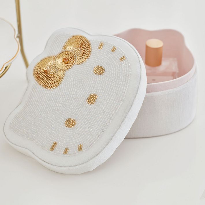 Hello Kitty® Beaded Velvet Jewellery Box