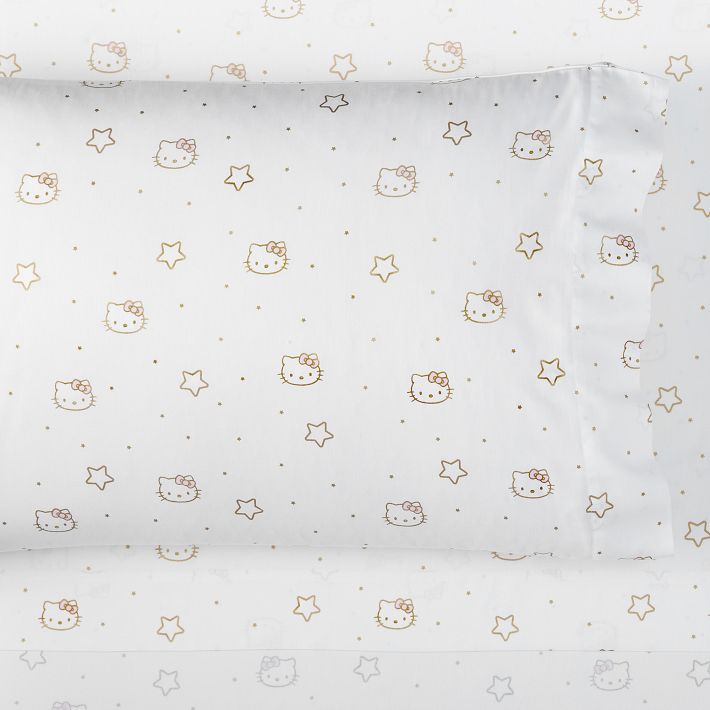 Hello Kitty® Metallic Star Sheet Set Pottery Barn Teen