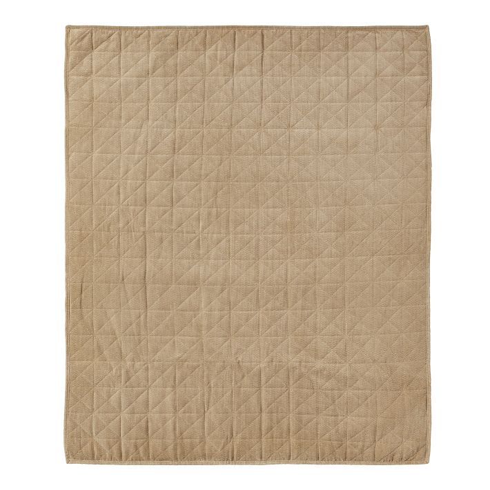 Quilted Corduroy Throw