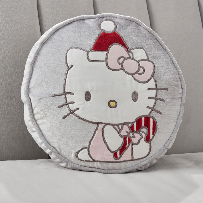 Hello Kitty® Holiday Lush Velvet Pillow Pottery Barn Teen