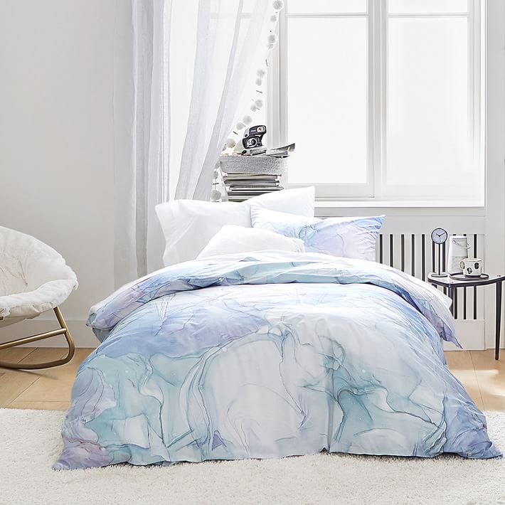 glacial organic duvet cover