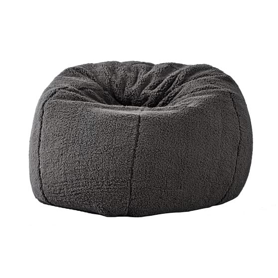 dark grey bean bag