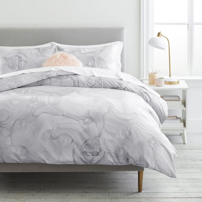 glacial organic duvet cover