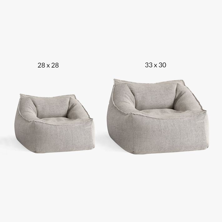 boucle twill gravel modern lounger