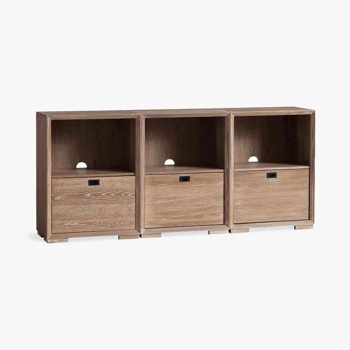 Callum 75" Triple 1-Drawer Wide Storage Cabinet