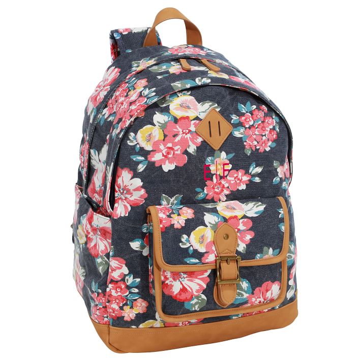 Northfield Navy Double Bloom Recycled Backpacks