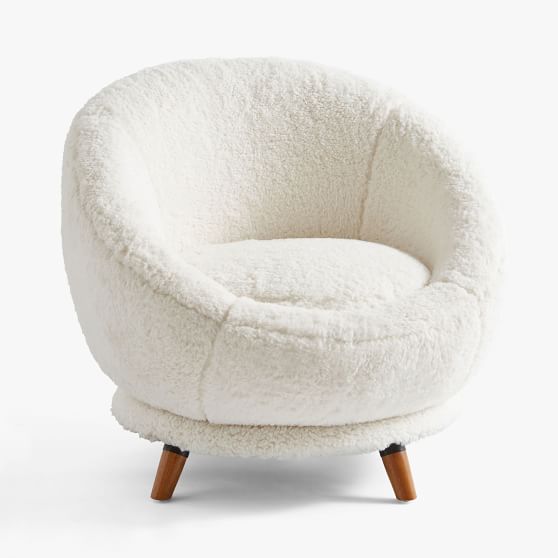 stuffed swivel chair