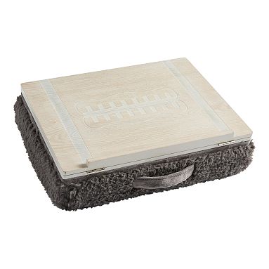 Sports Adjustable Lapdesk, Football, Charcoal Sherpa