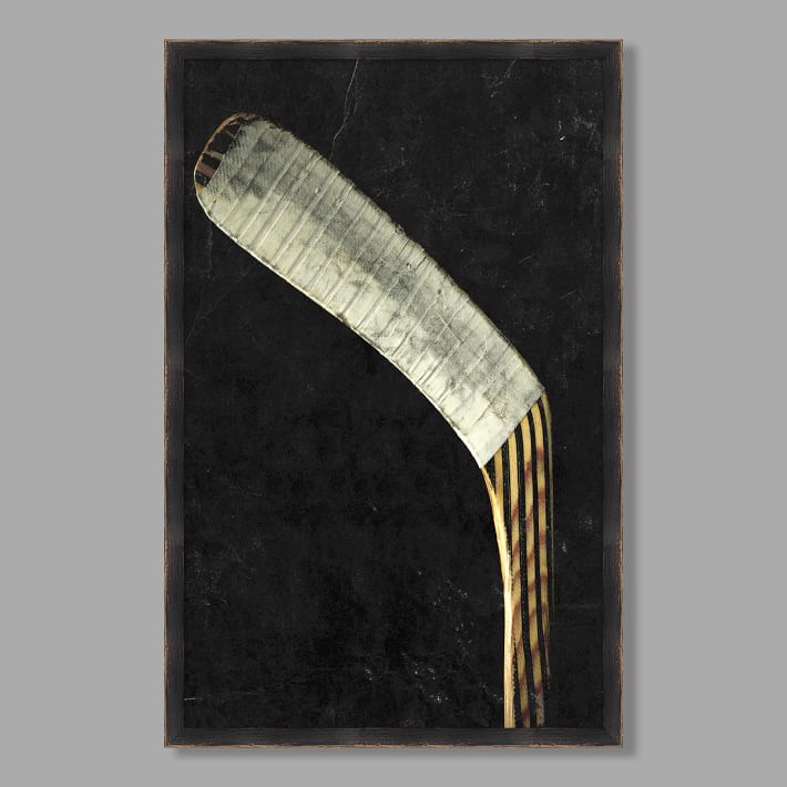 Hockey Stick Framed Art, 20"x31"