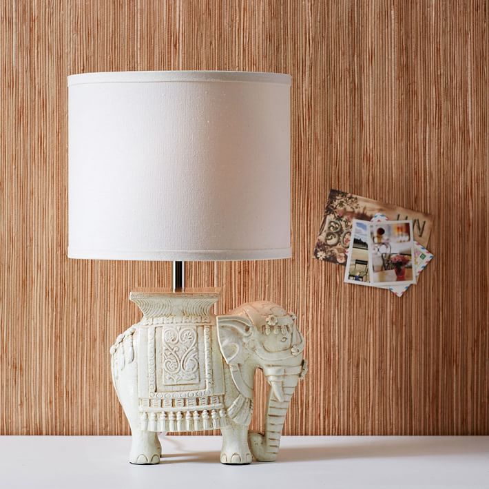 elephant lamp pottery barn