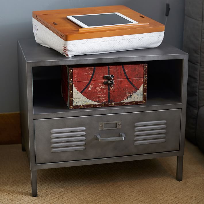 locker style nightstand