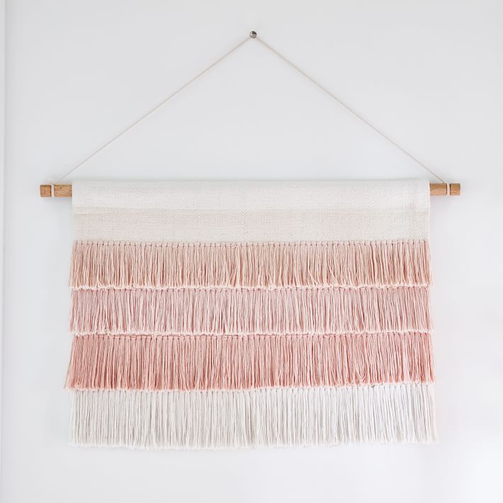 Ombre Macrame Fringe Wall Hanging