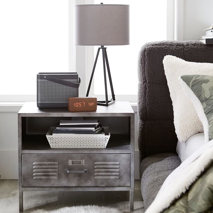 locker style nightstand