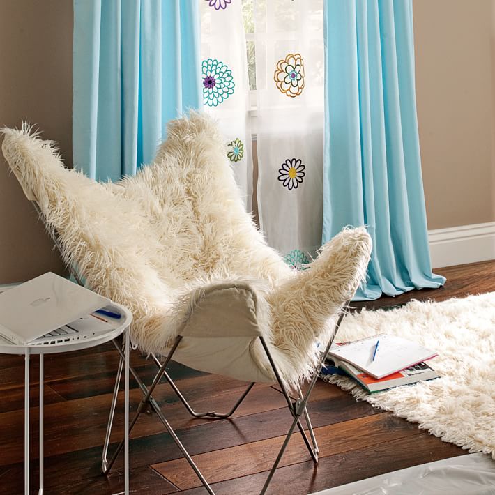 fuzzy butterfly chair covers