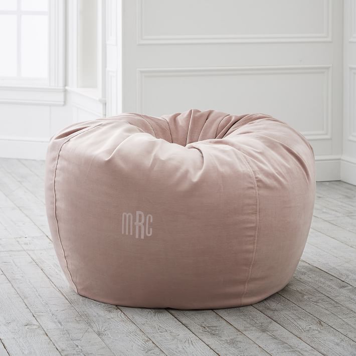 blush bean bag chair