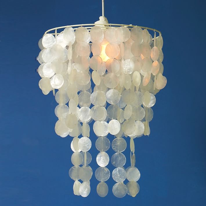 capiz shell chandelier shades